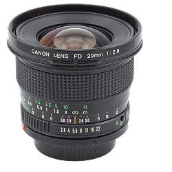 Canon FD 20mm f/2.8 MF
