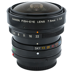 Canon FD 7.5mm f/5.6 MF